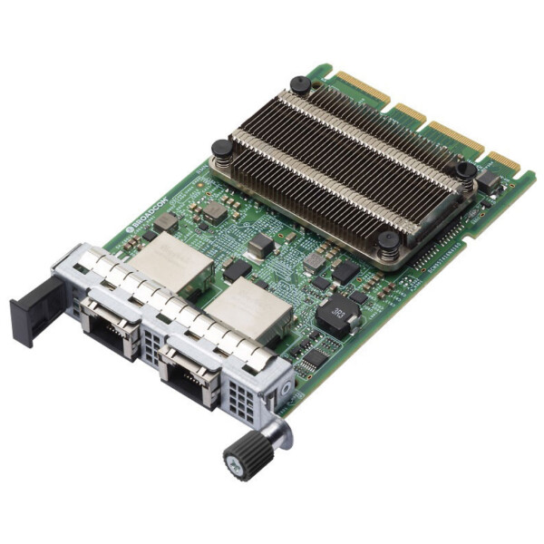BROADCOM NetXtreme N210GBT 2 x 10GBASE-T OCP 3.0, Eingebaut, Kabelgebunden, PCI Express, Ethernet, 10000 Mbit/s, Grün