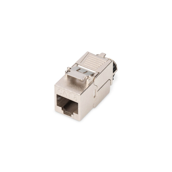 DIGITUS CAT 8.1 Keystone Modul, geschirmt, werkzeugfreier Montageanschluss