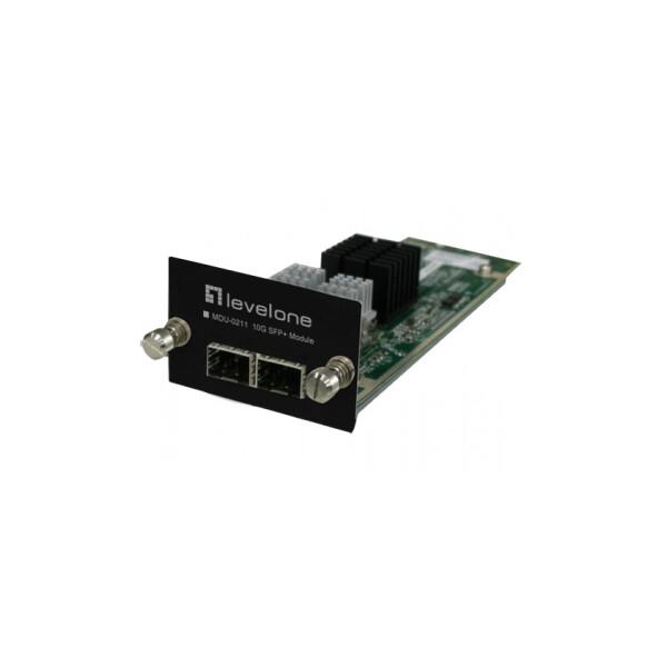 LevelOne MDU-0211, 10 Gigabit Ethernet, SFP+, GTL-2881 GTL-2882 GTL-2891, 61 mm, 168 mm, 39 mm