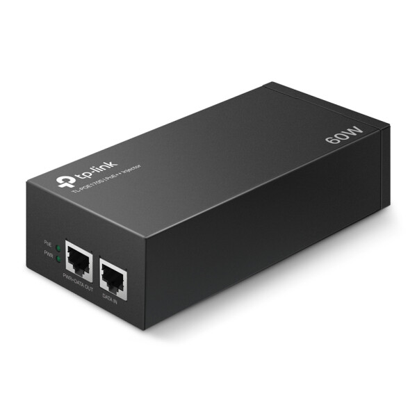TP-LINK PoE++ Injektor, Gigabit Ethernet, 10,100,1000 Mbit/s, 10/100/1000, IEEE 802.3ab, IEEE 802.3af, IEEE 802.3at, IEEE 802.3bt, IEEE 802.3i, IEEE 802.3u, Cat3, Cat4, Cat5, Cat5e, Cat6, Schwarz