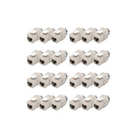 DIGITUS CAT 6A Keystone Modul, geschirmt mit intelligentem Kabelmanager, Set (24 Stück)