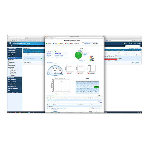 HPE IMC Service Health Manager, Netzwerk-Management, 2048 MB, 4.3GHz Intel Pentium, Firefox 3.6+/Internet Explorer 8.0+, 3.0GHz Intel Xeon/Intel Core 2 Duo, 4096 MB