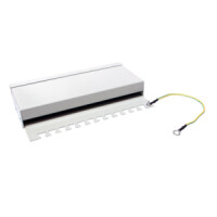 LogiLink NP0017A, Cat6, Grau, Stahl, Rackeinbau, 1U, RoHS