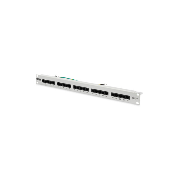 DIGITUS CAT 3 ISDN Patch Panel, ungeschirmt