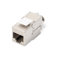 DIGITUS CAT 6A Keystone Modul, geschirmt, werkzeugfreier...