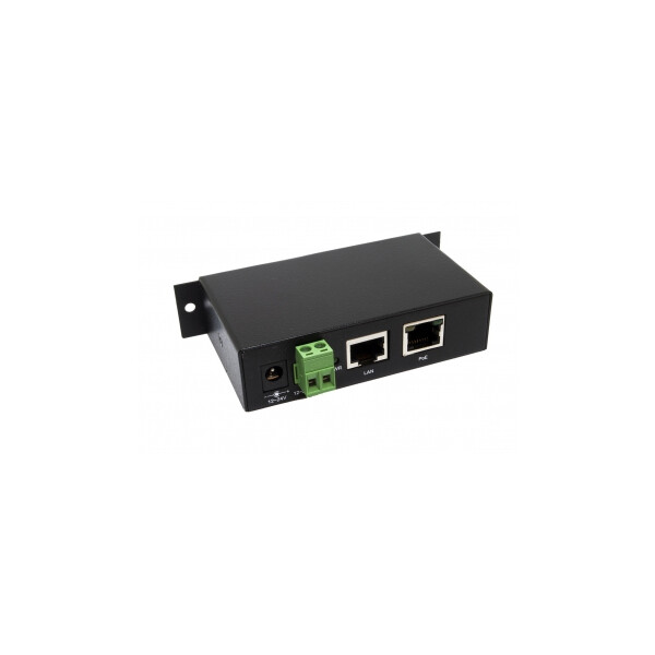 Exsys EX-6007POE, Gigabit Ethernet, 10,100,1000 Mbit/s, IEEE 802.3af, Schwarz, 48 V, 300 g
