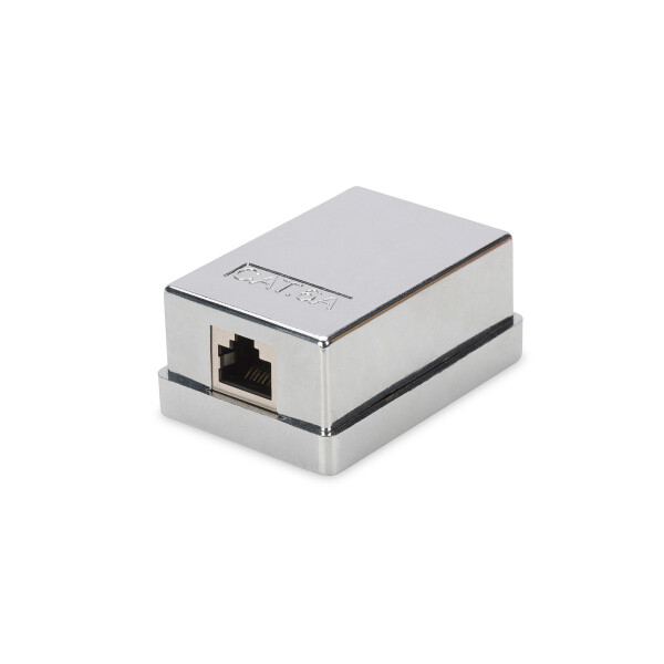 DIGITUS Cat 6A Aufputzdose, 1-fach, Grau, RJ-45, LSA, Weiblich, 10GBase-T, Cat6a