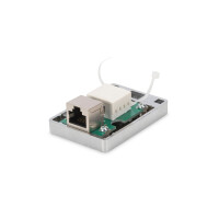 DIGITUS Cat 6A Aufputzdose, 1-fach, Grau, RJ-45, LSA,...