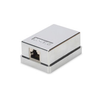 DIGITUS Cat 6 Aufputzdose, 1-fach, Grau, RJ-45, LSA,...