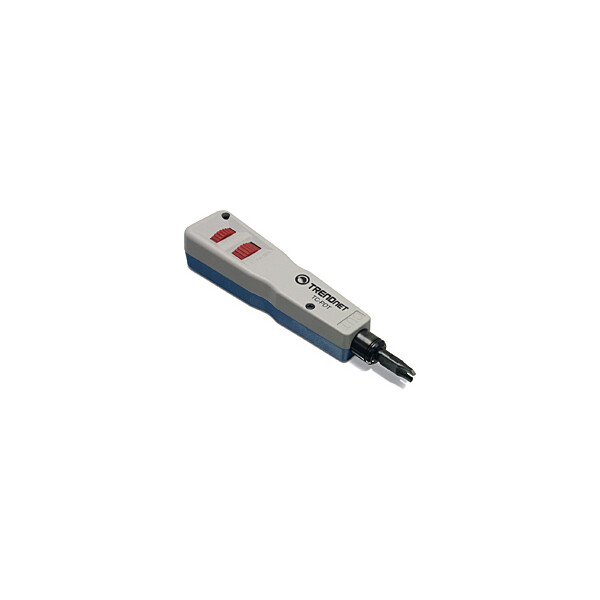TRENDnet TC-PDT Punch Down Tool with 110 and Krone Blade, Blau, Weiß