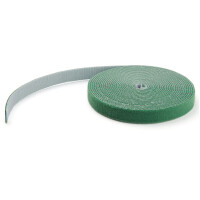 StarTech.com 7,6 m Klettbandrolle - Wiederverwendbare Zuschneidbare Klettkabelbinder - Industrielle Klettverschluss Rolle / Klettband Rolle - Klettbänder für Kabelmanagement - Grün, Kabelbinder mit Klettverschluss, Nylon, Grün, -10 - 80 °C, 7600 mm, 19 mm