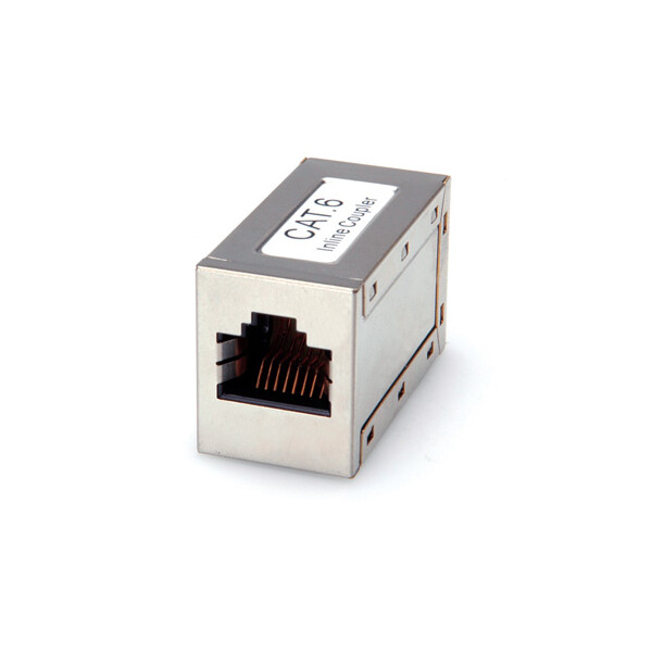 ROLINE RJ-45 Kupplung geschirmt, Kat. 6, RJ-45, RJ-45, Silber