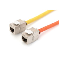 DIGITUS CAT 6A Keystone Modul, geschirmt, werkzeugfreier...