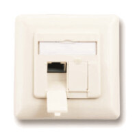M-CAB CAT 6 Surface Modular Outlet, 2 x RJ45, 2 x RJ-45,...