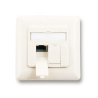 M-CAB CAT 6 Surface Modular Outlet, 2 x RJ45, 2 x RJ-45,...