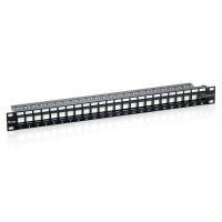 Equip 24-Port Keystone Cat.6 Ungeschirmtes Patch Panel,...