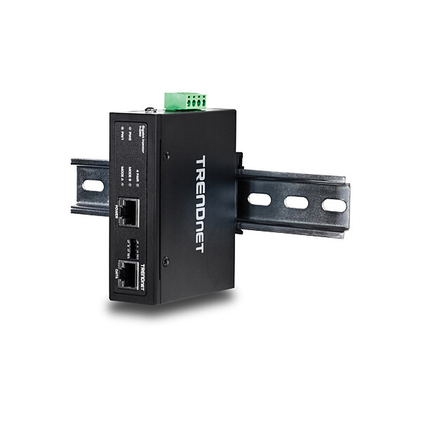 TRENDnet TI-IG60, Schnelles Ethernet, Gigabit Ethernet, 10,100,1000 Mbit/s, IEEE 802.3, IEEE 802.3ab, IEEE 802.3af, IEEE 802.3at, IEEE 802.3u, Voll, Schwarz, 48 – 56