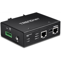 TRENDnet TI-IG60, Schnelles Ethernet, Gigabit Ethernet, 10,100,1000 Mbit/s, IEEE 802.3, IEEE 802.3ab, IEEE 802.3af, IEEE 802.3at, IEEE 802.3u, Voll, Schwarz, 48 – 56