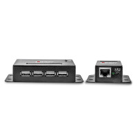 Lindy 42681, Netzwerksender & -empfänger, 50 m, 480 Mbit/s, Cat5, Cat5e, Cat6, NS1021, Phosphorbronze