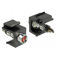 Delock 86459, Keystone LED, Schwarz, Rot, Edelstahl, 6...