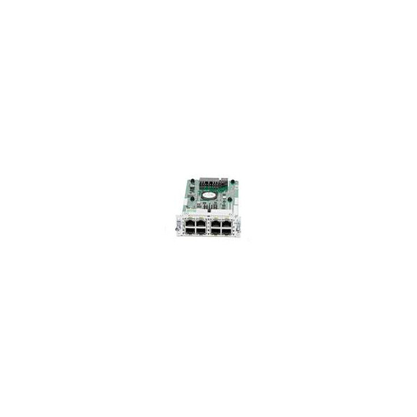 Cisco NIM-ES2-8=, Gigabit Ethernet, 10,100,1000 Mbit/s, 100BASE-TX, 1000BASE-TX, IEEE 802.1D, IEEE 802.1Q, IEEE 802.1p, IEEE 802.1s, IEEE 802.1w, IEEE 802.1x, IEEE 802.3x, Cisco 4000 Series, SNMPv1, v2, v3, IGMP