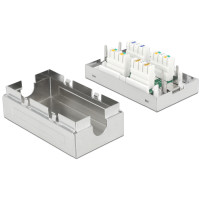 Delock 86410, Cat6a, A, S/UTP (STP), Metallisch, Metall, 34,9 mm
