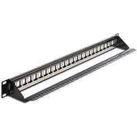 Delock 43277, Schwarz, Rackeinbau, 1U, 482 mm, 92 mm, 44 mm