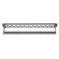 DIGITUS Modulares Patch Panel, 24-Port, abgestuft