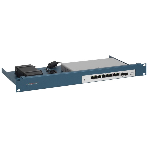 Rackmount.IT RM-CI-T17, Firewall-Rackmontage, Blau, 1U, MERAKI MS130-8 MERAKI MS130-8P, 48,3 cm (19"), 482 mm