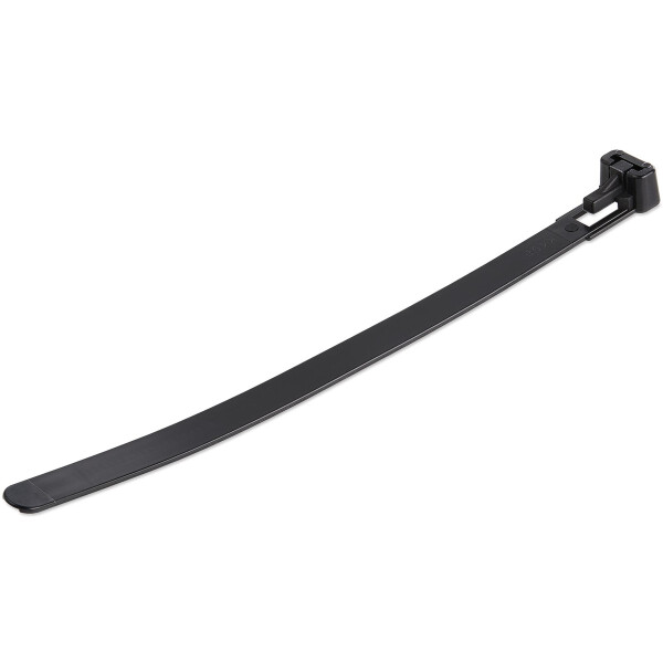 StarTech.com Kabelbinder - 152x3 mm, wiederverwendbar, lösbare Nylonbinder, 22 kg Zugfestigkeit, Innen- und Außenbereich, 94V-2/UL, schwarz, 100 Stück, Lösbarer Kabelbinder, Nylon, Kunststoff, Schwarz, 3,5 cm, V2, -40 - 85 °C