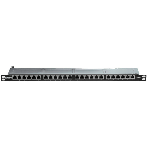 Lindy 25884, 10Base-T, 10 Gigabit Ethernet, RJ-45, S/UTP (STP), Schwarz, Metall