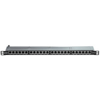 Lindy 25884, 10Base-T, 10 Gigabit Ethernet, RJ-45, S/UTP (STP), Schwarz, Metall