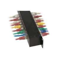 Delock 43295, Cat6, Schwarz, Rackeinbau, 1U, 44 mm, 44 mm