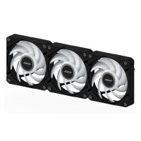 Gigabyte AORUS EZ CHAIN FAN 120 (3-Pack), Ventilator, 12 cm, Schwarz