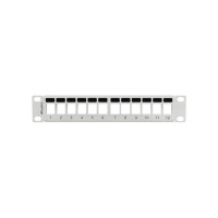 Lanberg PPKS-9112-S, 1U, Grau, Metall, 254 mm, 99,3 mm, 44,5 mm