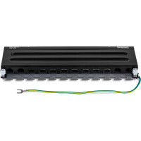 TRENDnet TC-P08C6AS, 10 Gigabit Ethernet, RJ-45, Gold, Cat5e, Cat6, Cat6a, 22/26, Schwarz