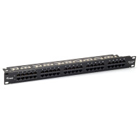 Equip 125295, Cat3, Schwarz, Rackeinbau, 1U, 44 mm, 483 mm