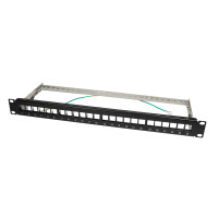 LogiLink NK4042, Schwarz, Metall, Rackeinbau, 1U, RoHS, CE, 482 mm