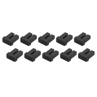 StarTech.com LC SFP Staubschutzkappen - 10 Stck., LC, Gummi, Schwarz, Netzvermittlung, 18 mm, 15 mm