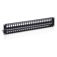 Equip 48-Port Keystone Cat.6 Geschirmtes Patch Panel,...
