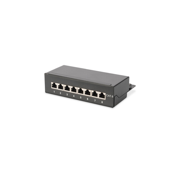 DIGITUS Desktop CAT 6, Klasse E Patch Panel, geschirmt