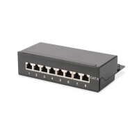 DIGITUS Desktop CAT 6, Klasse E Patch Panel, geschirmt