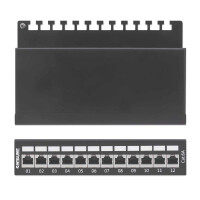 Intellinet 12-Port Cat6a Patchpanel, geschirmt, Desktop,...