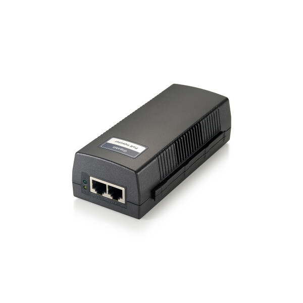 LevelOne Gigabit PoE Injektor, 30W, Gigabit Ethernet, 10,100,1000 Mbit/s, Schwarz, 100 m, PoE, Leistung, FCC Part 15, CE, RoHS