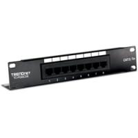 TRENDnet TC-P08C5E, 10/100/1000Base-T(X), RJ-45, Cat5e, Schwarz, CE, FCC, 44 mm