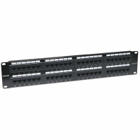 Intellinet 48-Port Cat5e Patchpanel, UTP, 19", 2 HE, IEEE 802.3, IEEE 802.3ab, IEEE 802.3u, Schnelles Ethernet, Gigabit Ethernet, RJ-45, Gold, Cat5e, U/UTP (UTP)