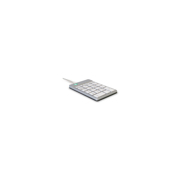 R-Go Tastatur R-Go Numpad Break - ergonomischer Ziffernblock mit Pausensoftware - kabelgebunden - weiß - USB - Laptop - 1,5 m - Weiß