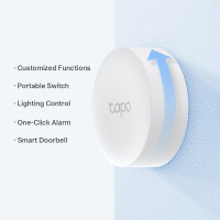 TP-LINK Tapo S200B, Kabellos, Weiß, Wand, 868, 922 MHz, Drinnen, Android, iOS