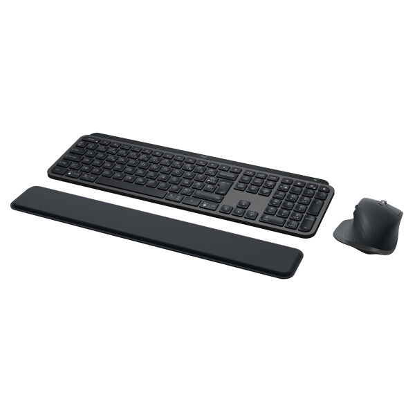 Logitech 920-010927, Kabellos, RF Wireless + Bluetooth, Scherenschalter, AZERTY, LED, Graphit