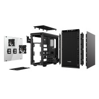 Be Quiet! Pure Base 600 Window, Midi Tower, PC, Schwarz, ATX, micro ATX, Mini-ITX, ABS Synthetik, Kunststoff, Stahl, Gehärtetes Glas, Gaming